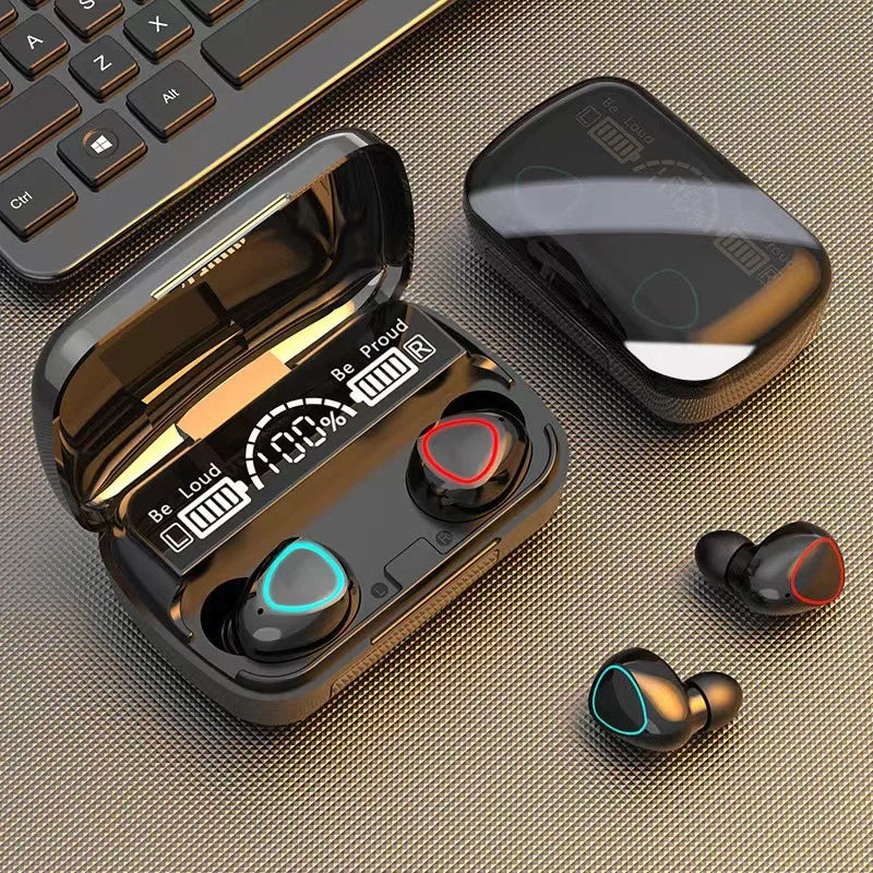 M10 TWS Bluetooth Wireless Earphone 5.1 Touch Led Display