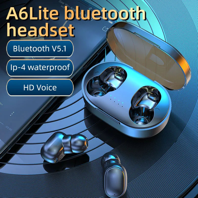 Fone Sem fio Bluetooth de alta Qualidade Bluetooth 5.1 proteção ipx4 com cabine carregamento portátil